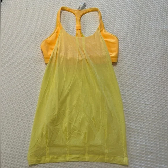Lululemon Practice Freely Tank Mellow Lemon/Burning Yellow
top size 10 - Picture 8 of 9